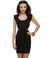 Commander Cutie Cutout Black Dress