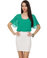 Nectar Into Honey White and Teal Dress