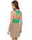 Danielle's Diner Taupe and Teal Dress