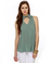 Collar-Back Girl Sage Green Tank Top