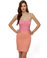 Heartthrob Strapless Peach and Pink Dress