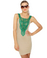 On the Down Low Teal and Beige Dress