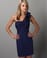 Party Navy Blue One Shoulder Dress