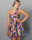 Fruit Cocktail One Shoulder Dress