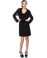 Then She Vanished Black Coat Dress