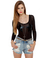 Star-ting Lineup Sheer Black Bodysuit