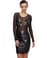 Diaphanous Daughter Black Sequin Dress