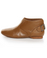 Report Georgiana Dark Tan Leather Belted Ankle Boots