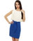 Spring Water Color Block Blue Dress