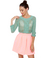 Skywriter Mint Blue Sweater