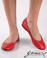 G O Max Oriana 64 Red Vegan Leather Ballet Flat