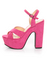 Bonnibel Portia 1 Hot Pink Platform Sandals