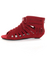 Bamboo Denisa 86 Red Lace-Up Cutout Sandal Booties