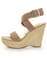 Bamboo Leanne 34 Natural Woven Espadrille Wedges