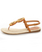 Bamboo Moxi 01 Chestnut Bead Circle Thong Sandals