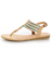 Bamboo Steno 09 Natural Multi Pastel Thong Sandals