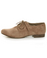 Dollhouse Tuxi Taupe Suede Oxfords