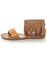 Dirty Laundry Baili Taupe Beaded Fringe Flat Sandals