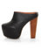 Enigma Clog Monet Black Platform Heels