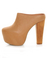 Enigma Clog Monet Camel Platform Heels