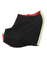 Fahrenheit Mica 01 Black Canvas Peep Toe Shootie Wedges