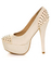 Toi et Moi Nandi 01 Nude Blush Studded Platform Pumps