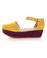 Gee'WaWa Daphne Yellow & Purple Color Block Flatform Platforms
