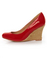 GoMax Jinger 01 Red Patent Espadrille Wedges