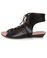 GoMax Sweet Dreams 13 Black Lace-Up Ankle Cuff Sandals