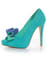Jeffrey Campbell Garret Aqua Combo Bowie Peep Toe Pumps