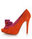 Jeffrey Campbell Garret Orange Combo Bowie Peep Toe Pumps