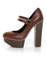 Jessica Simpson Rych Luggage Brazileira Mary Jane Platform Heels