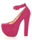 Luichiny Eye Doll Fuchsia Super Platform Heels