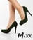Mixx Laura 01 Forest Green Suede Hidden Platform Pump