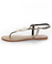 Not Rated Hammer Head Pewter Metallic Thong Sandals