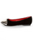 Promise Emporium Black & Silver Cap Toe Ballet Flats
