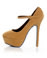 Promise Goodness Tan Mary Jane Power Platform Pumps