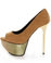 Promise Hostess Camel & Gold Super Platform Pumps