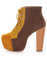 Promise Jocie Brown/Mustard Suede Lace-Up Platform Booties