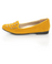 Promise Zadina Mustard Suede Studded Smoking Slipper Flats