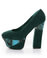Privileged Janie Teal & Snake Power Platform Heels