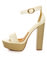 Qupid Enclose 56 Stone High Heel Platform Sandals