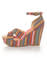 Rocket Dog Clara Tan Guatemala Stripe Wedge Sandals