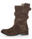 Restricted Harley Taupe Brown Suede Belted Boots