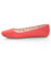 Soda Afar Coral Linen Ballet Flats
