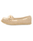 Soda Beside Light Beige Linen Deck Shoe Flats