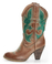Very Volatile Rio Grande Tan & Teal Embroidered Cowboy Boots
