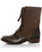 Wanted Forge Khaki Brown Two Tone Lace Up Ankle Boots
