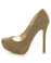 Yoki Giardina Beige Suede Platform Pumps