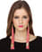 Claire Fong Under My Spell Rose Pink Fringe Earrings